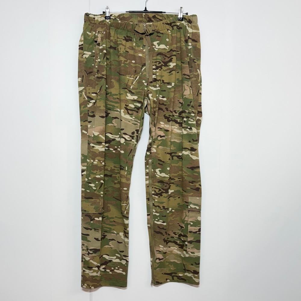 Army Camo Pants Mens XLR 38X33 Flame Resistant Multicam Military Zip Legs LWOL